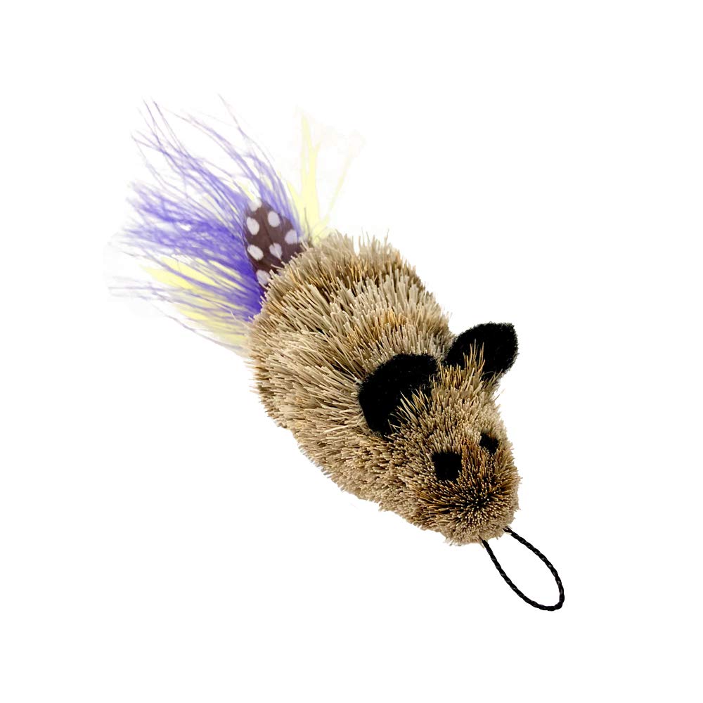 GoCat Da Feather Mouse en action fixé à une baguette, stimule jeu et exercice