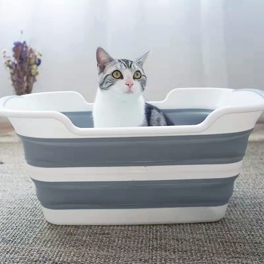 Goderewild bassine pliée et rangée à plat, gain de place pour appartements