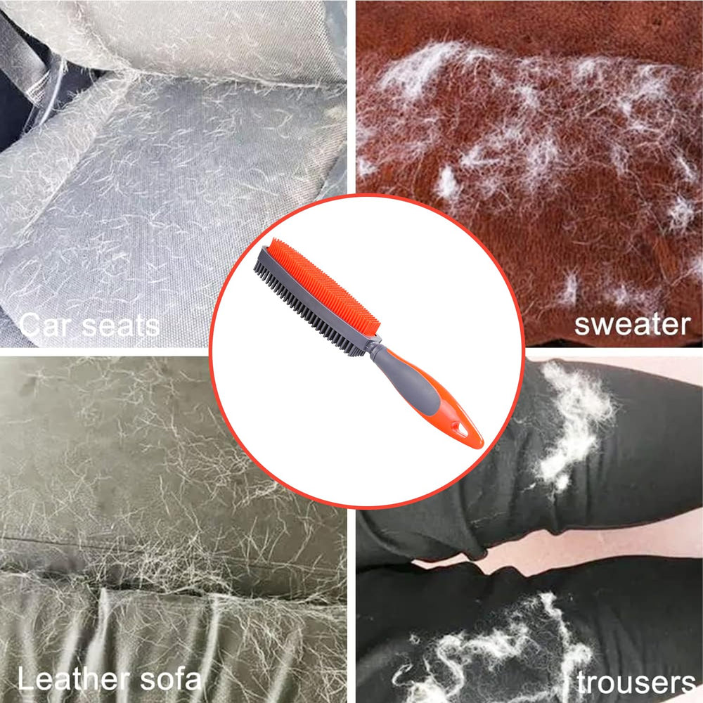 Godiyyer brosse nettoyant un siège de voiture, retire poils et miettes facilement
