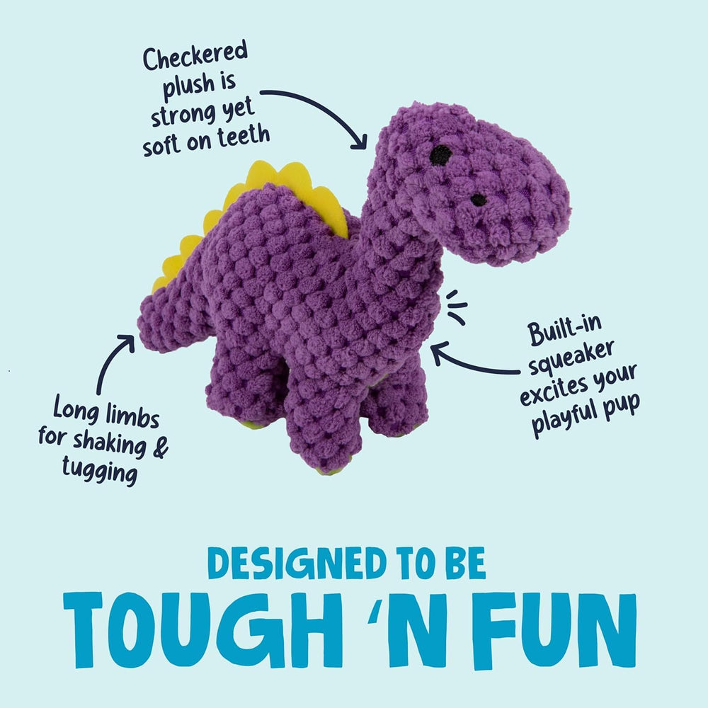 goDog Dinos Bruto gros plan du tissu quadrillé offrant une texture durable