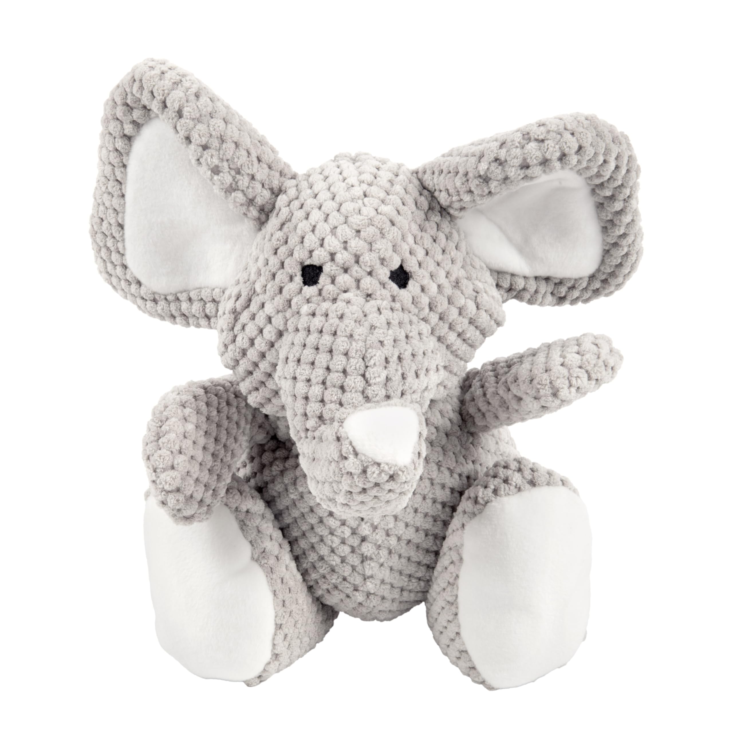 goDog peluche éléphant frontale montrant design damier et robustesse