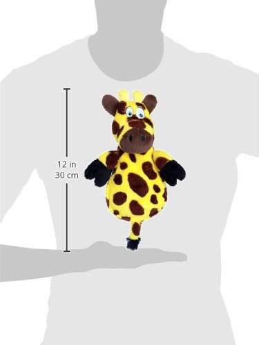 chien jouant avec le goDog Flattie Giraffe favorisant jeu silencieux