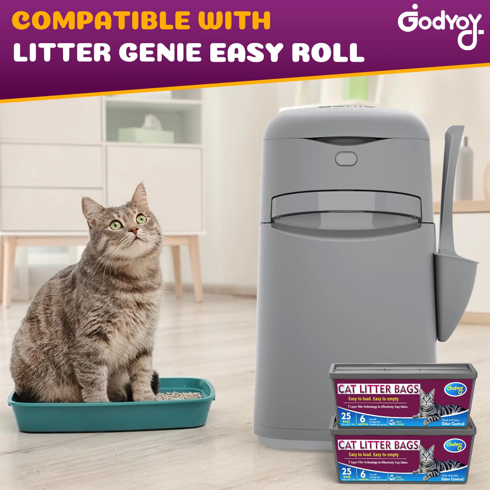 Godyoy paquets doubles 50 sacs fournissant longue durée et économie