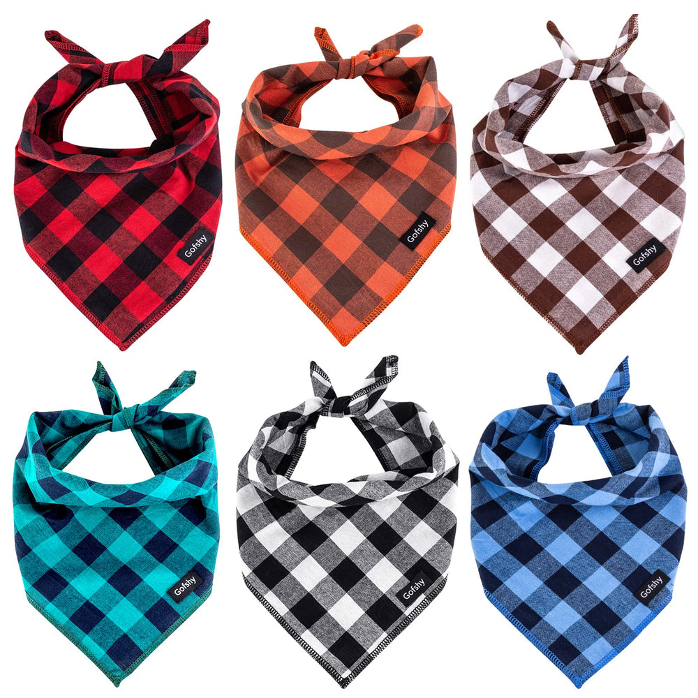 Gofshy bandana face avant montrant motif carreaux et style festif