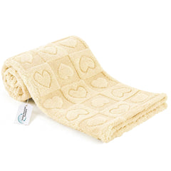 gogobunny couverture beige face avant montrant douceur et confort