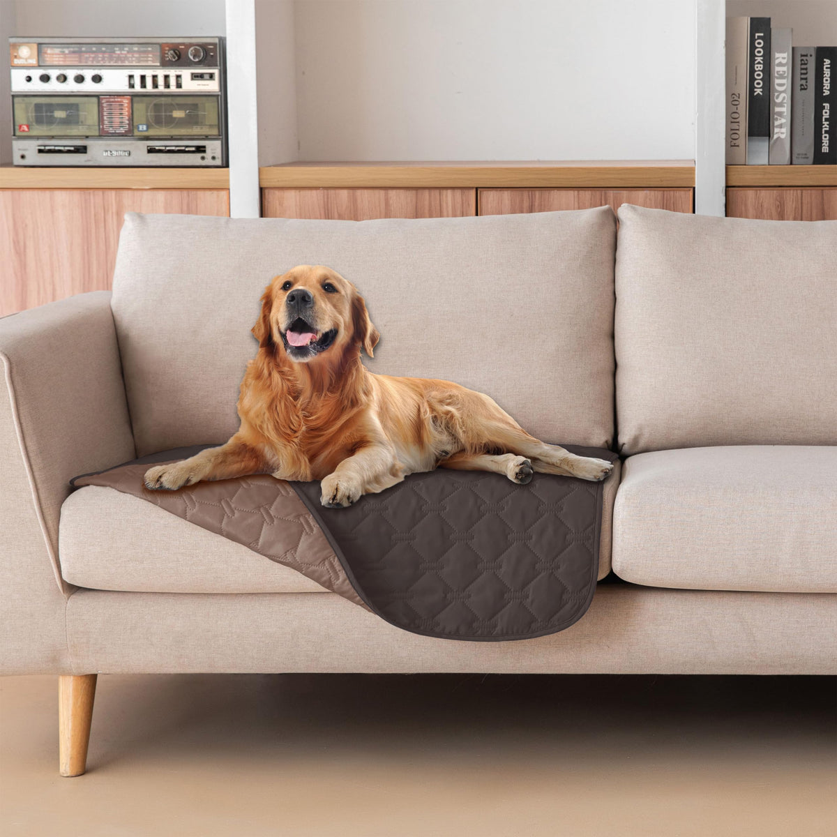 gogobunny couverture face avant motif carreaux élégant protège mobilier