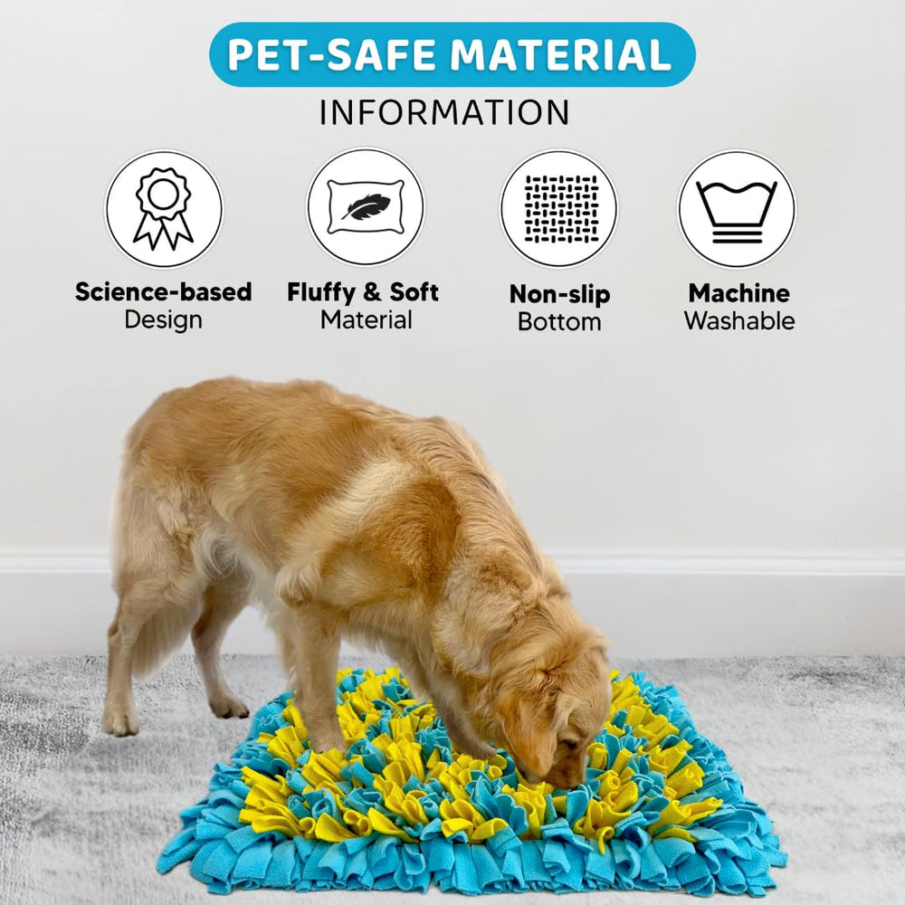Golden Pup Enrichment gros plan sur la polaire douce et résistante pour confort