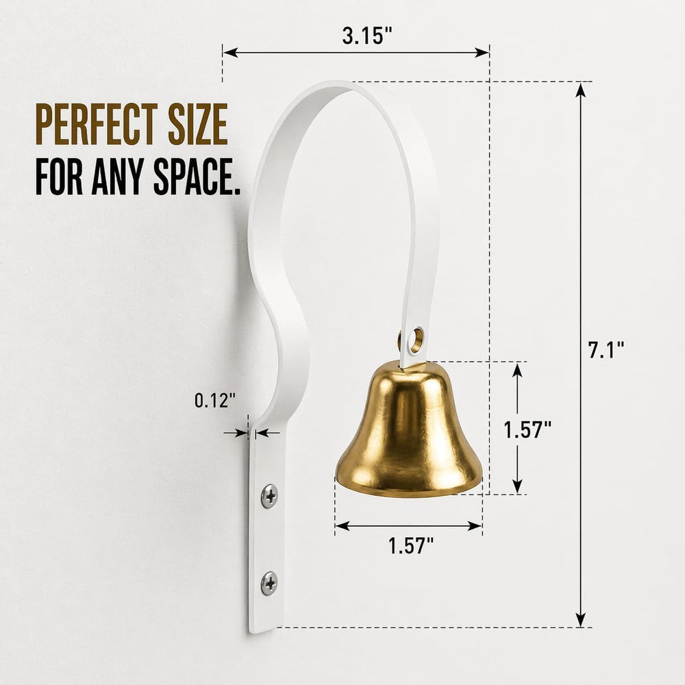 GoldTiger cloche actionnée par un chiot, son clair pour apprentissage