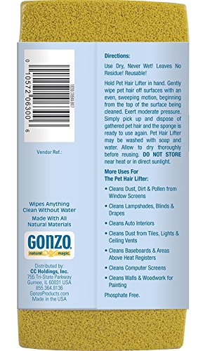Gonzo gros plan texture montrant la surface adhérente et son efficacité