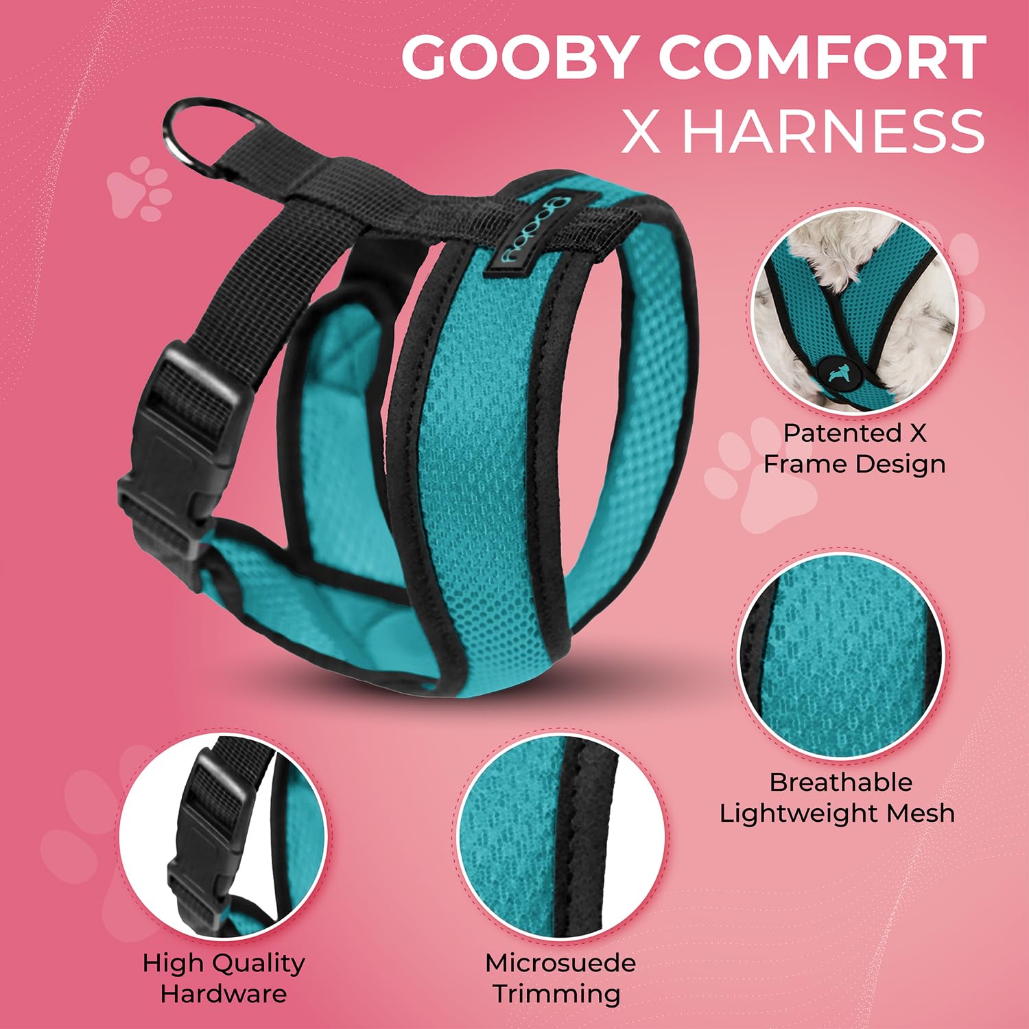 Gooby gros plan mousses et coutures confort réduisant les frottements