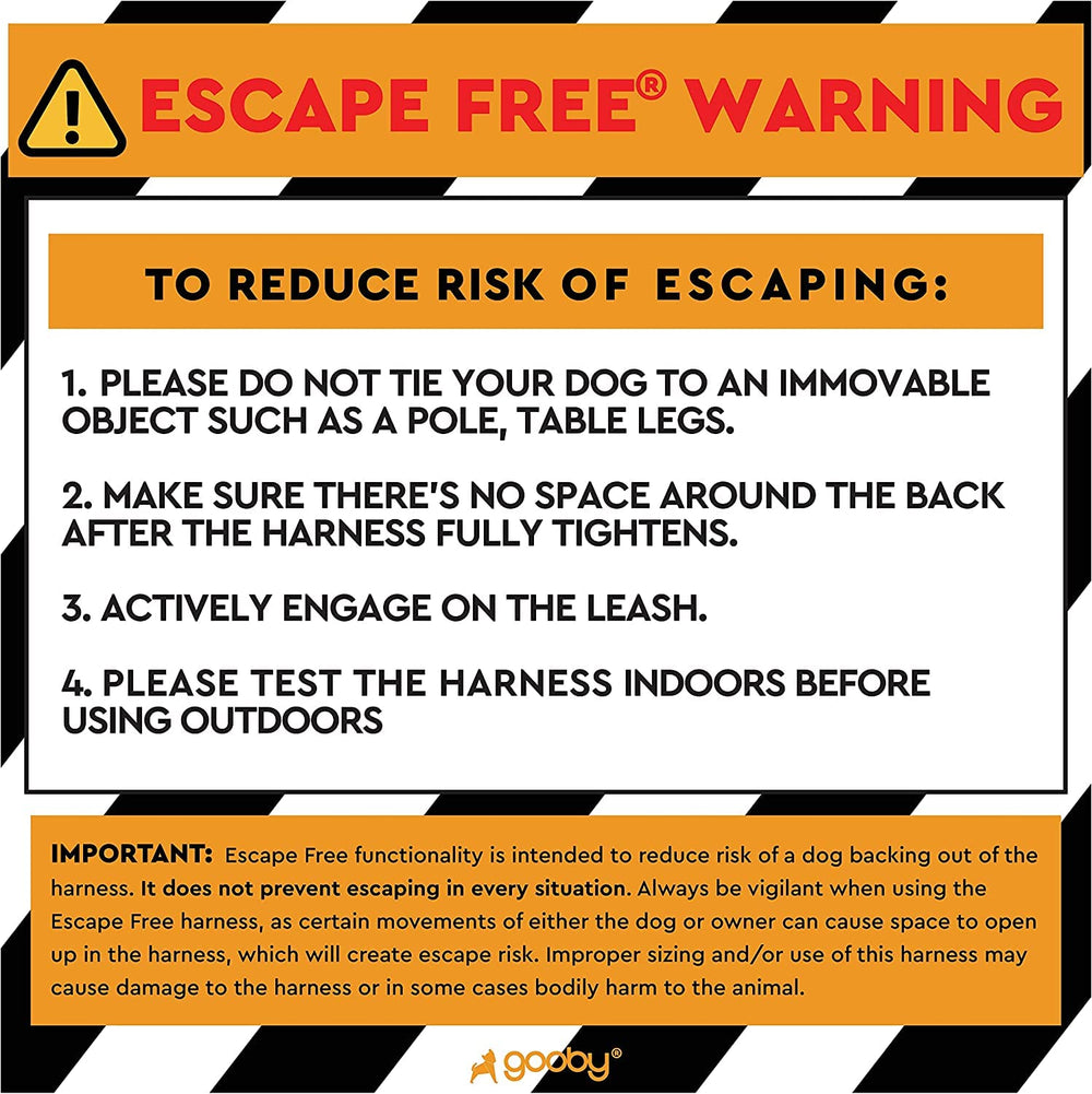 Gooby harnais à l'échelle pour comparaison de taille précise