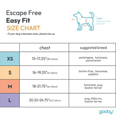 Gooby harnais gros plan tissu léger pour confort respirant