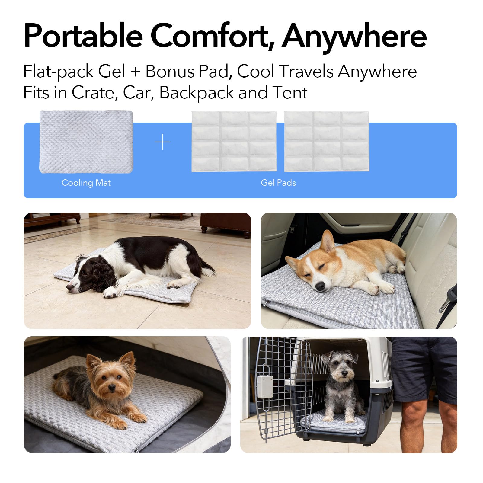 GooCare tapis installé dans une caisse montrant adaptation au transport