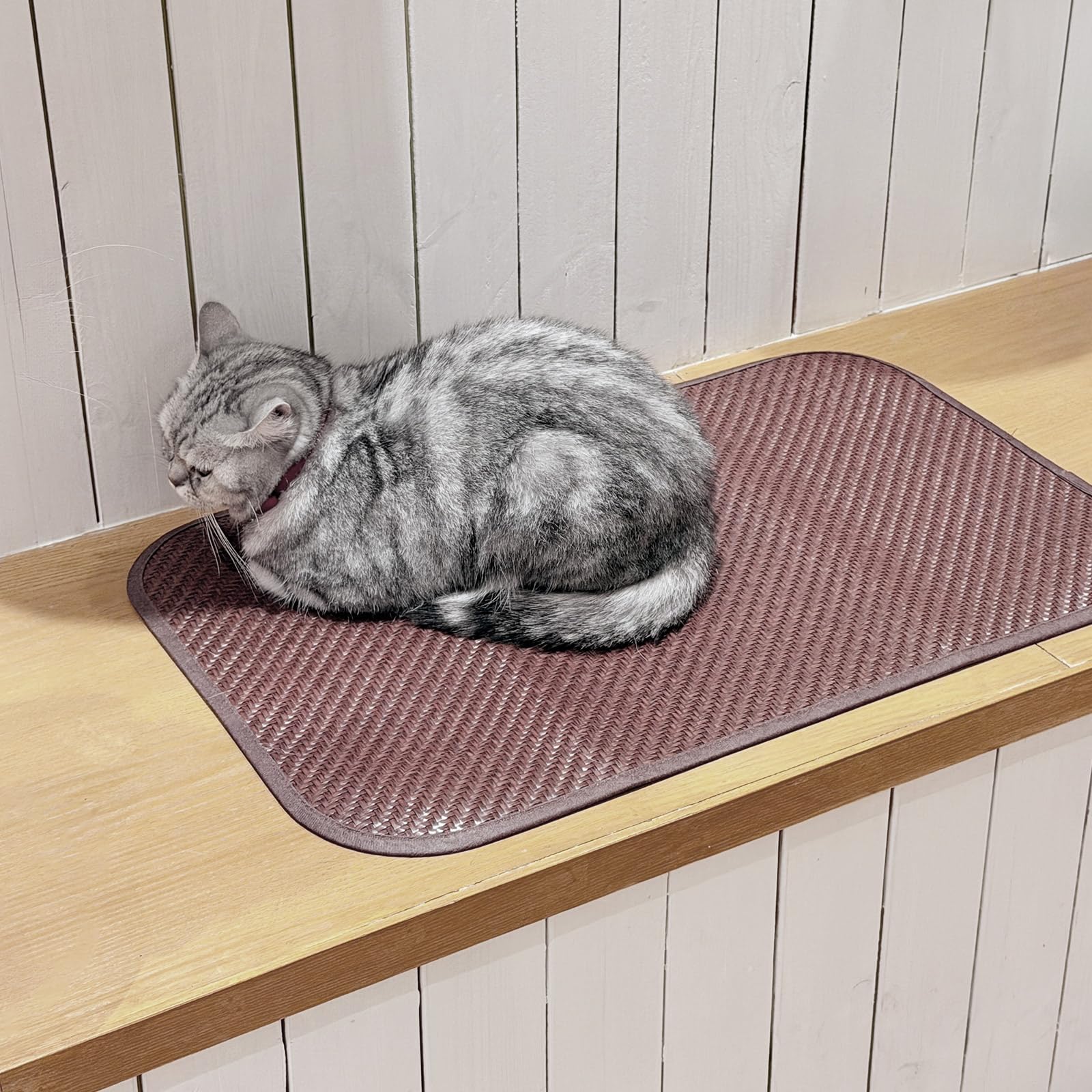 GooCare tapis posé sur terrasse ombragée, crée coin extérieur propre