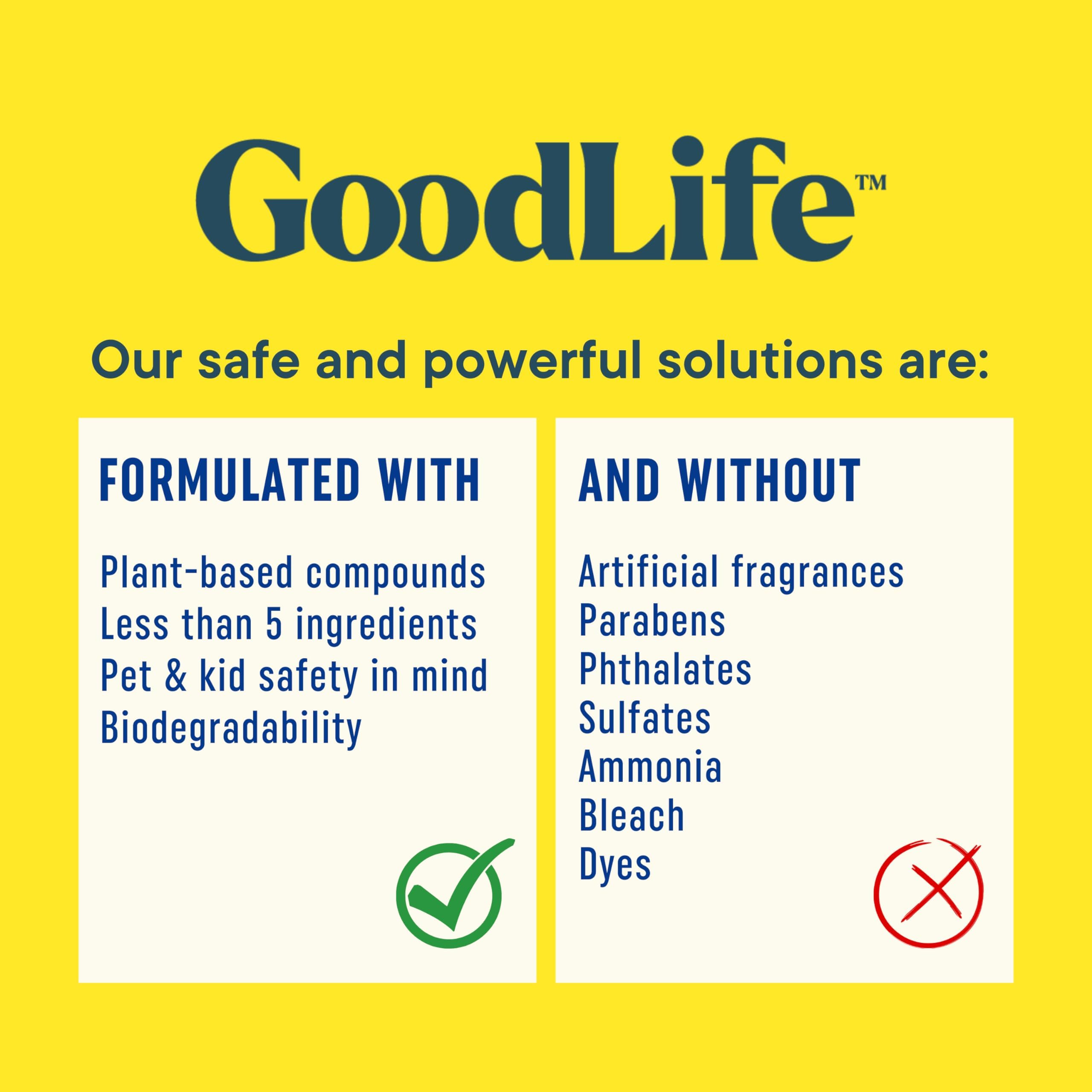 Good Life Solutions texture du liquide montrant consistance efficace