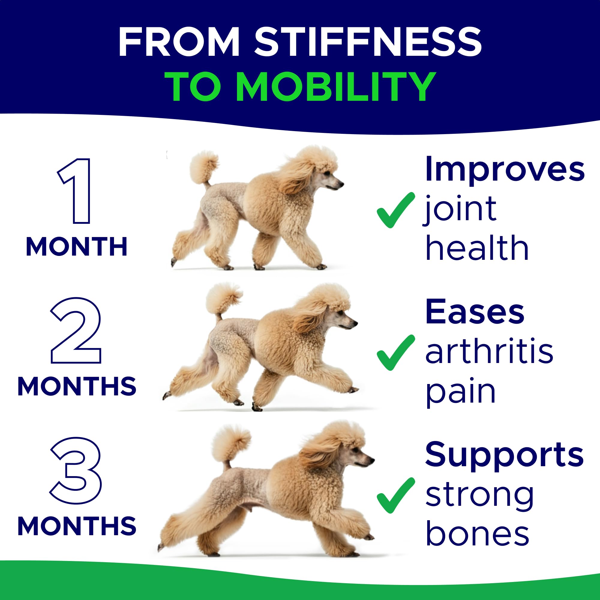 GOODGROWLIES étiquette ingrédients listant glucosamine et chondroïtine