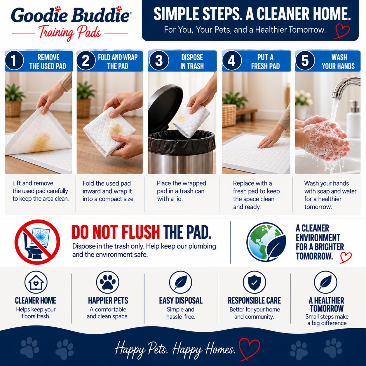 Goodie Buddie tapis à côté d'une patte pour montrer taille 56x56 cm pratique
