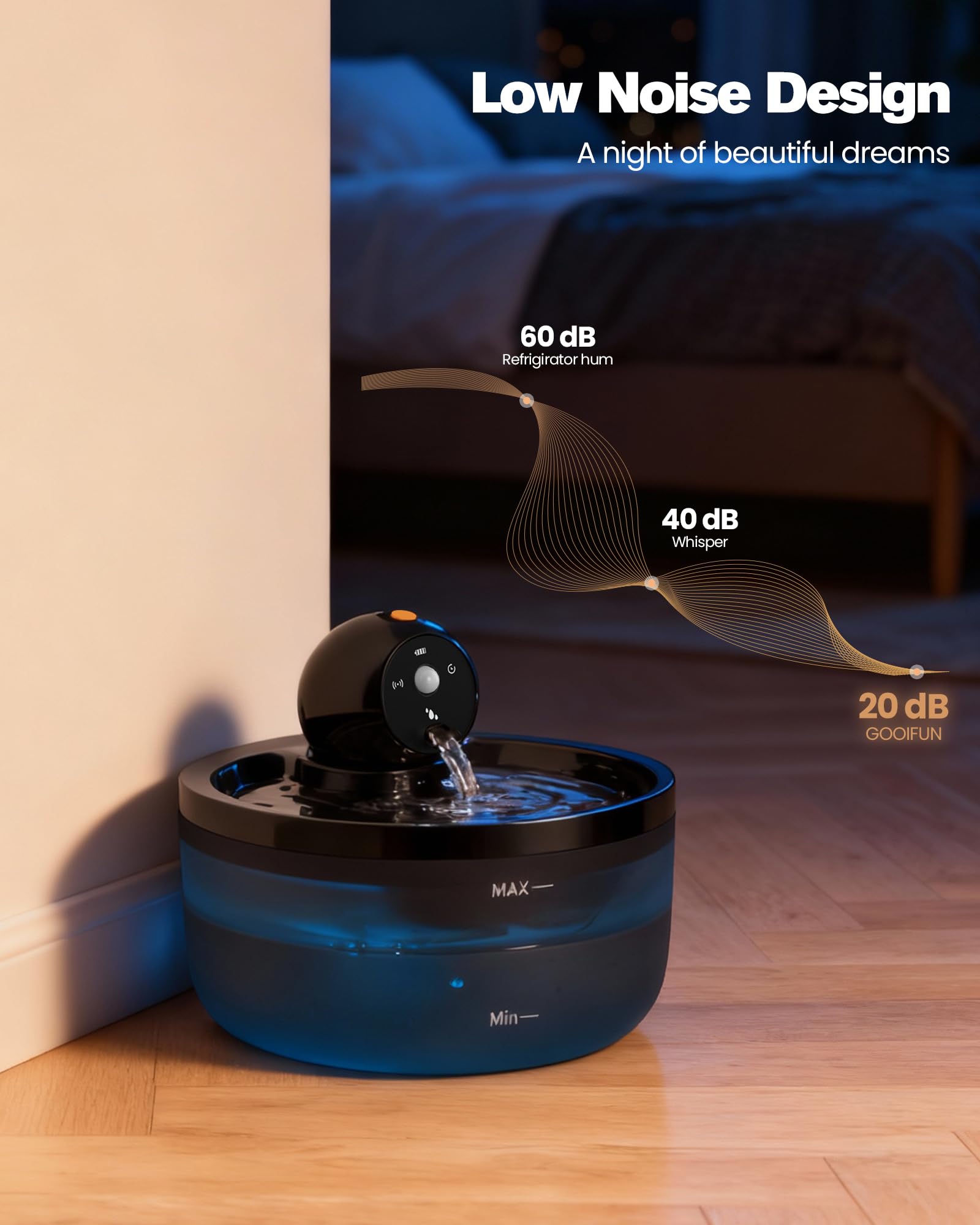GOOIFUN gros plan du filtre amélioré pour eau plus propre