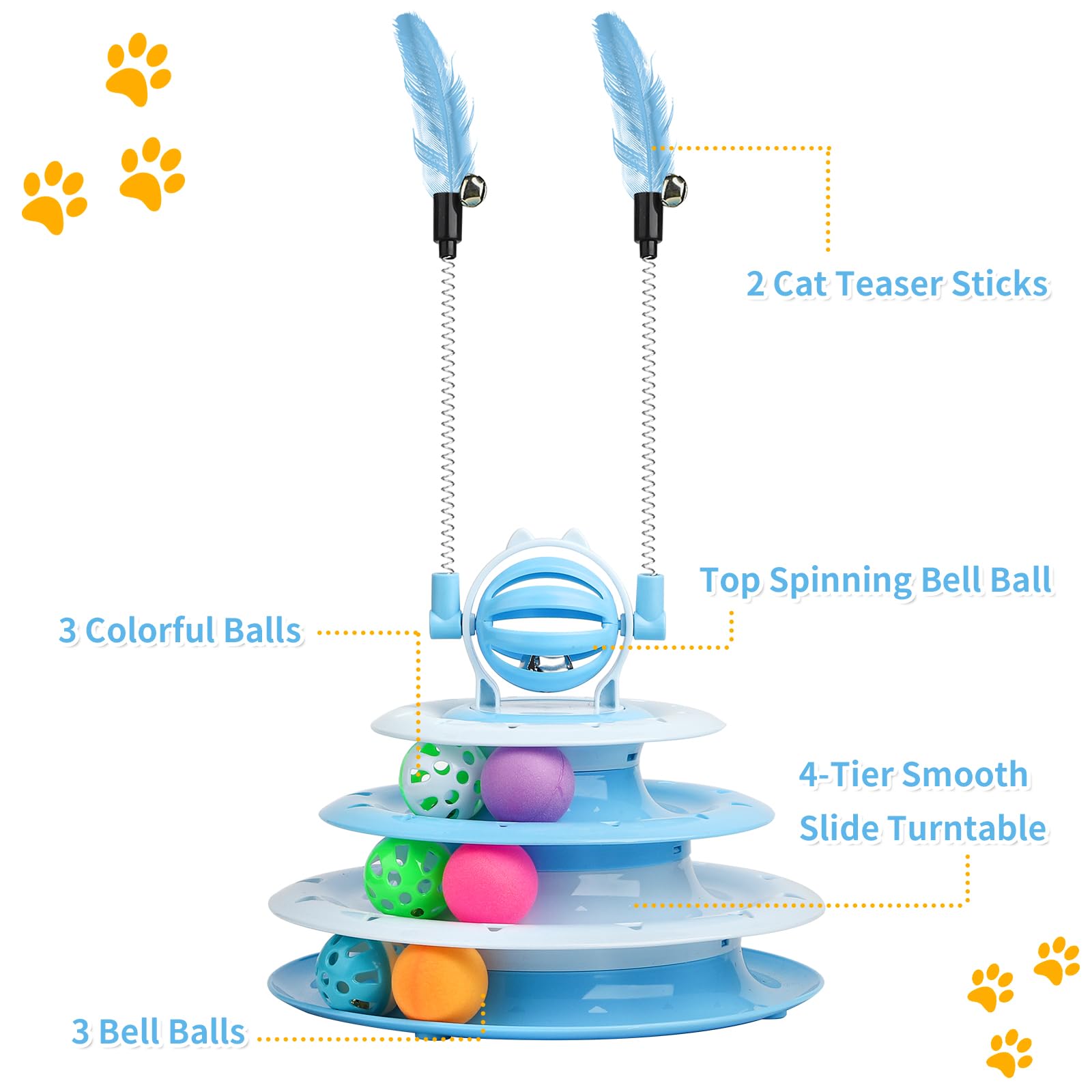 Goosheep chat jouant montrant exercice et stimulation mentale