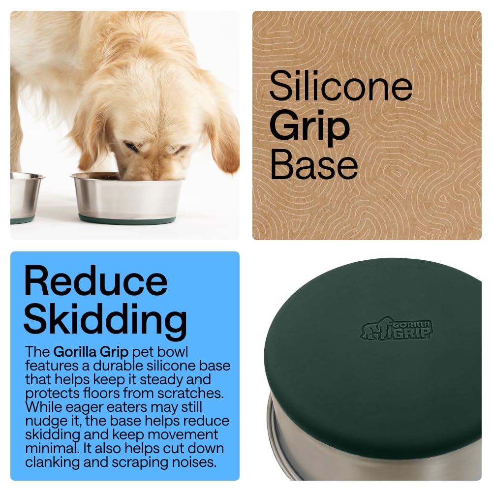 GORILLA GRIP base silicone antidérapante, stabilité et protection de sol