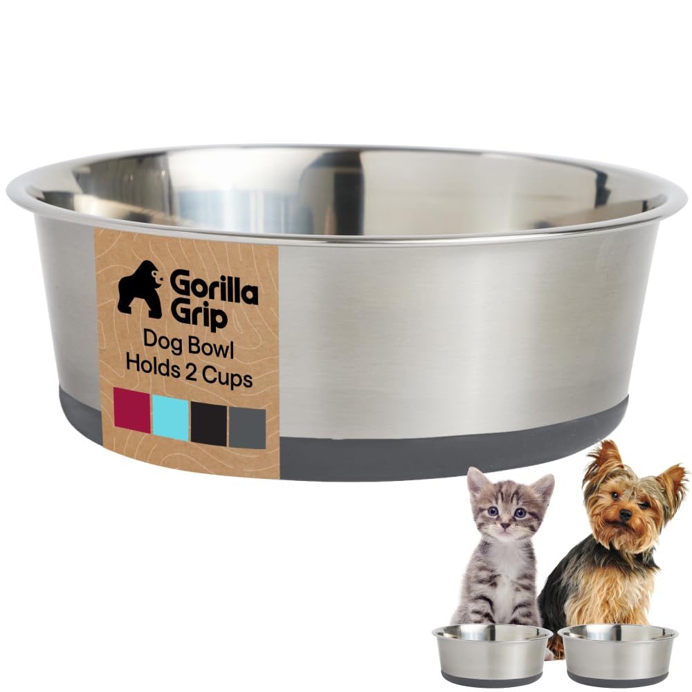 GORILLA GRIP bol face avant robuste, finition inox durable
