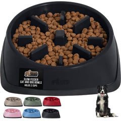 GORILLA GRIP bol face avant noir montrant la forme et l'emplacement des obstacles