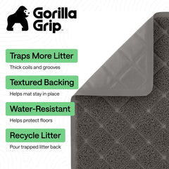 GORILLA GRIP gros plan coils capture la litière efficacement
