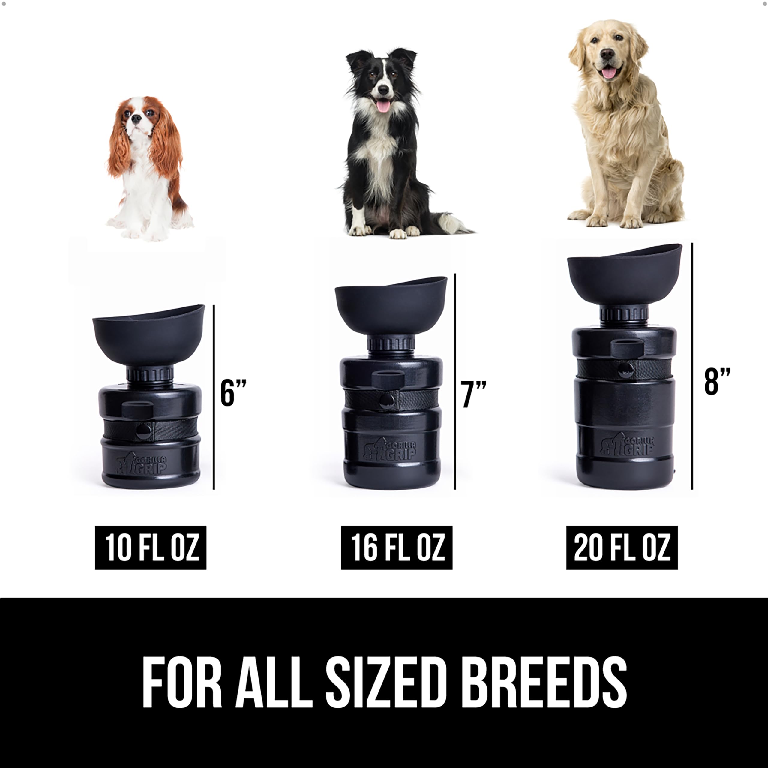 GORILLA GRIP comparaison des tailles 12oz 16oz 20oz, choix adapté