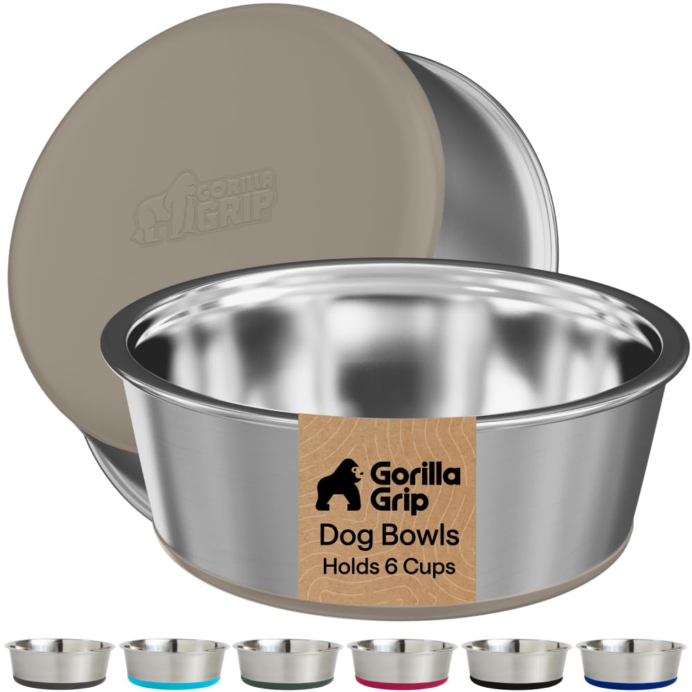 GORILLA GRIP gamelle avant beige montrant finition en acier inoxydable durable