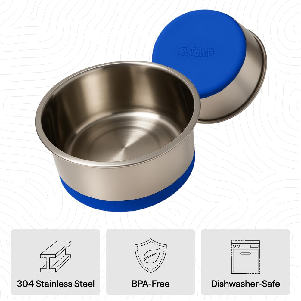 GORILLA GRIP comparaison taille à côté d'un grand chien pour échelle