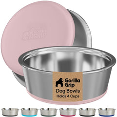 GORILLA GRIP gamelle face avant rose montrant design durable et propre