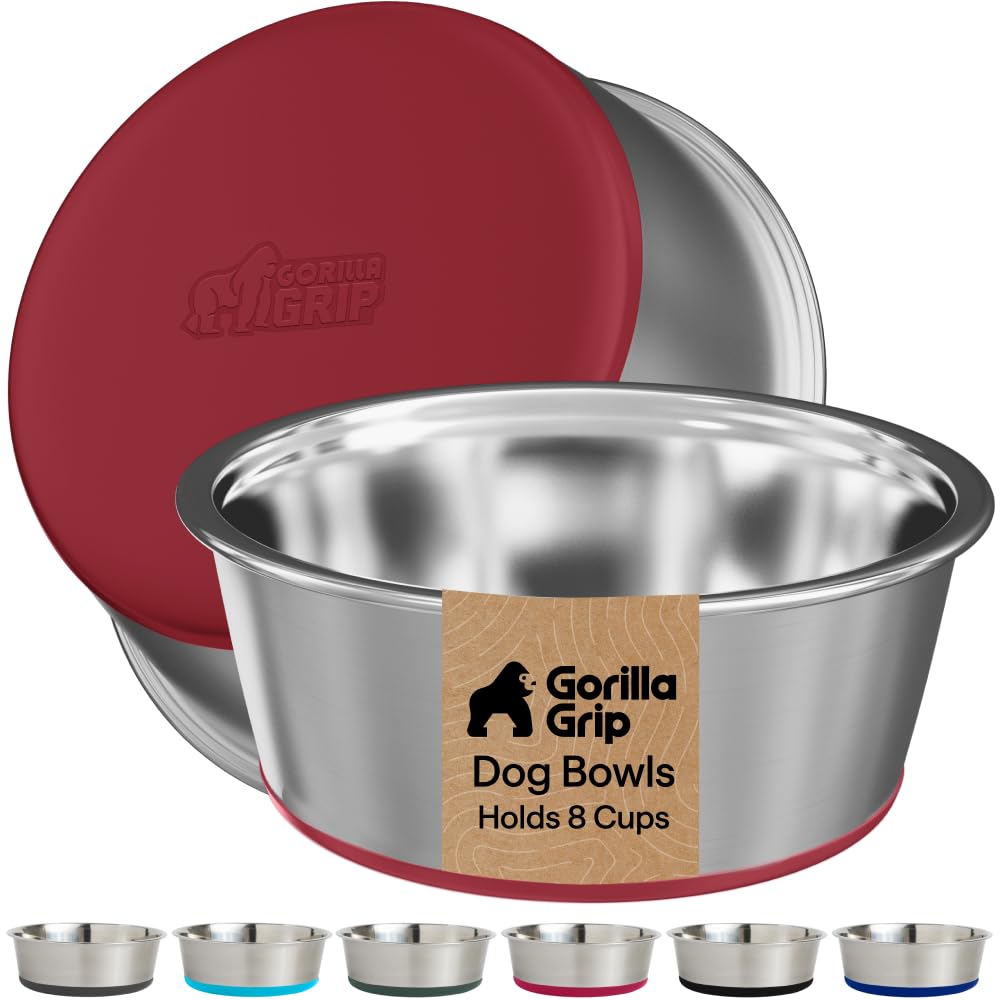 GORILLA GRIP gamelle face avant rouge, robuste et hygiénique