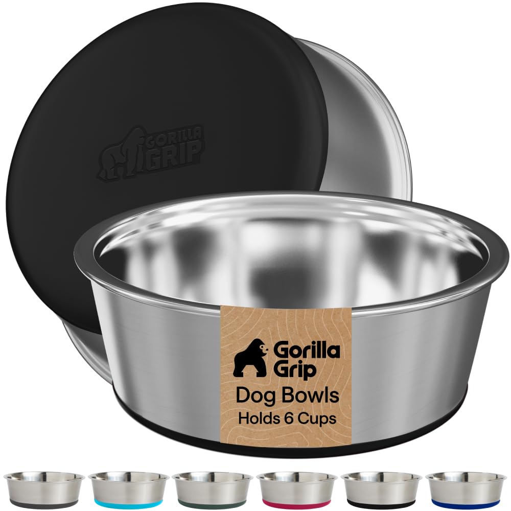 GORILLA GRIP gamelle face avant noir, robustesse et hygiène