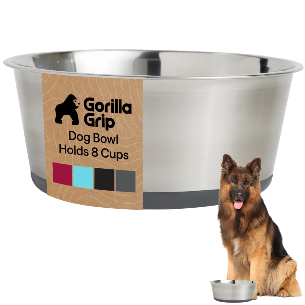 GORILLA GRIP gamelle face avant en inox, solidité visible et hygiène