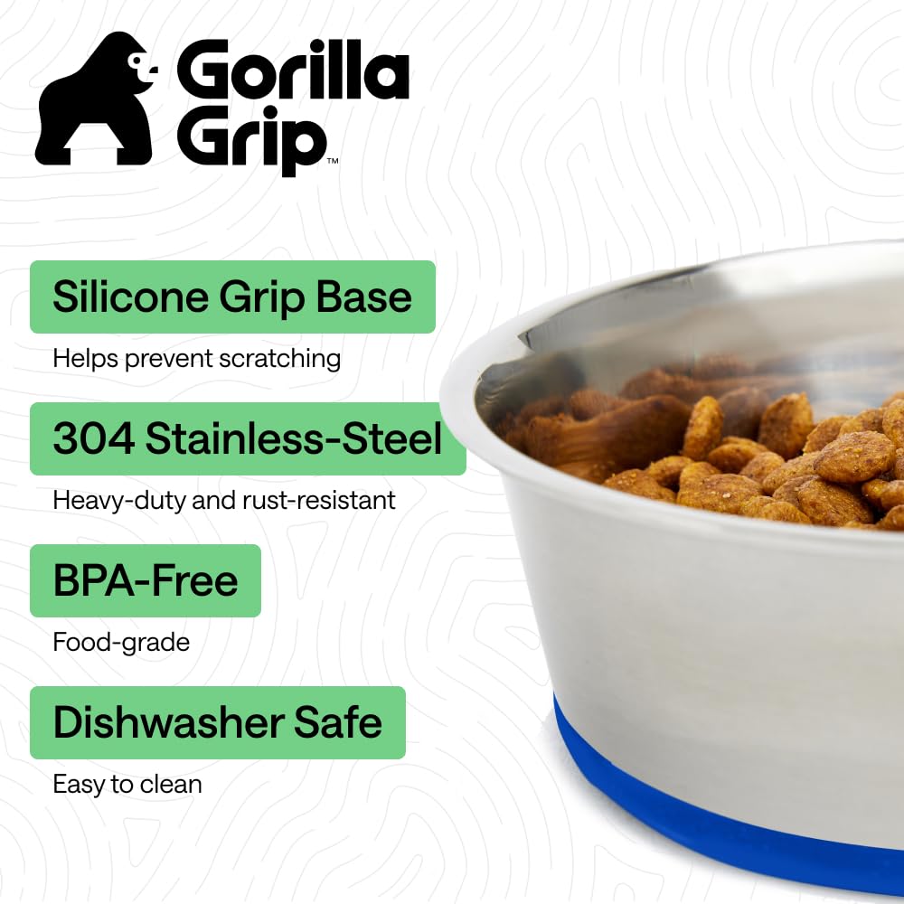 GORILLA GRIP gros plan inox 304 montrant surface non poreuse et hygiène