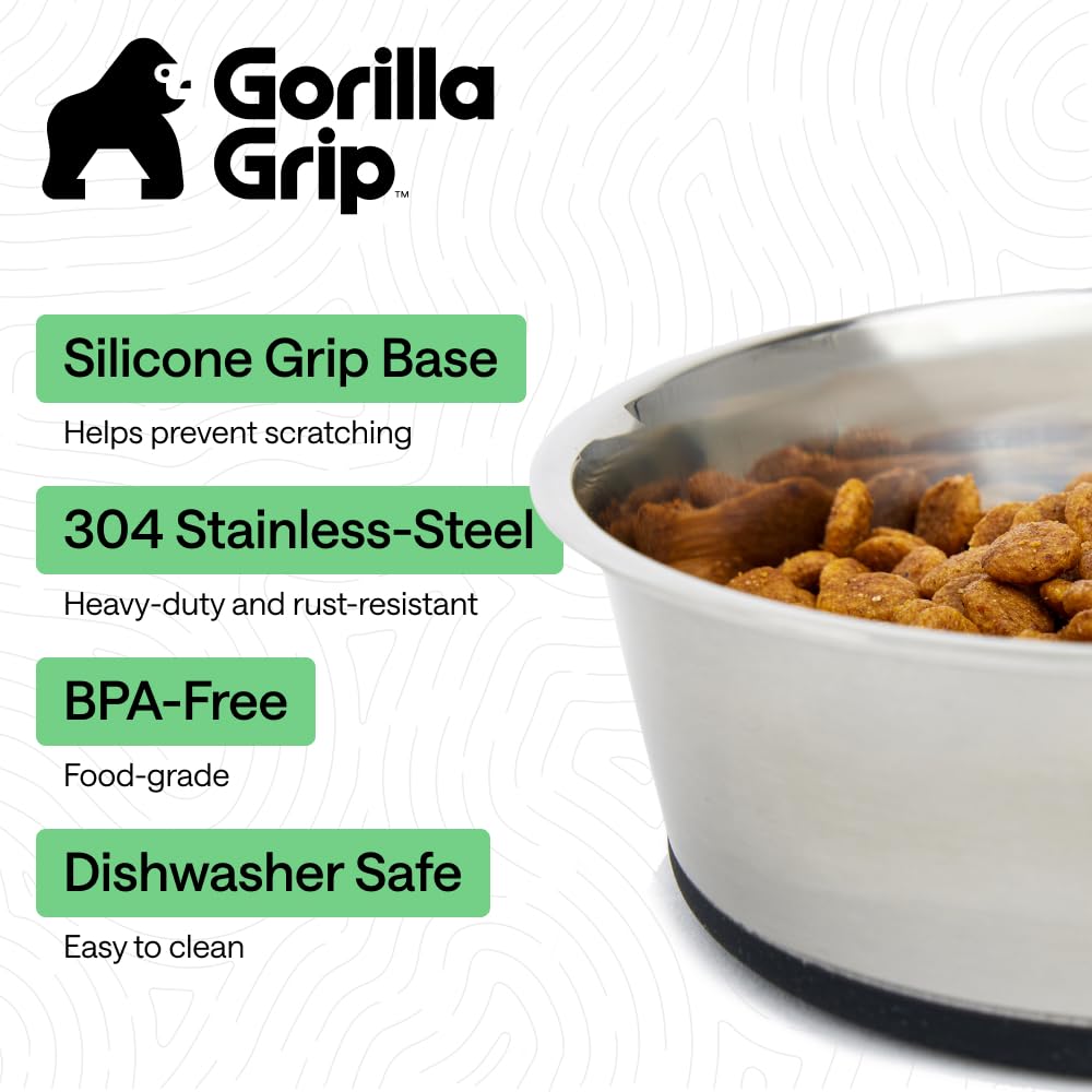 GORILLA GRIP gros plan inox 304, finition résistante et durable