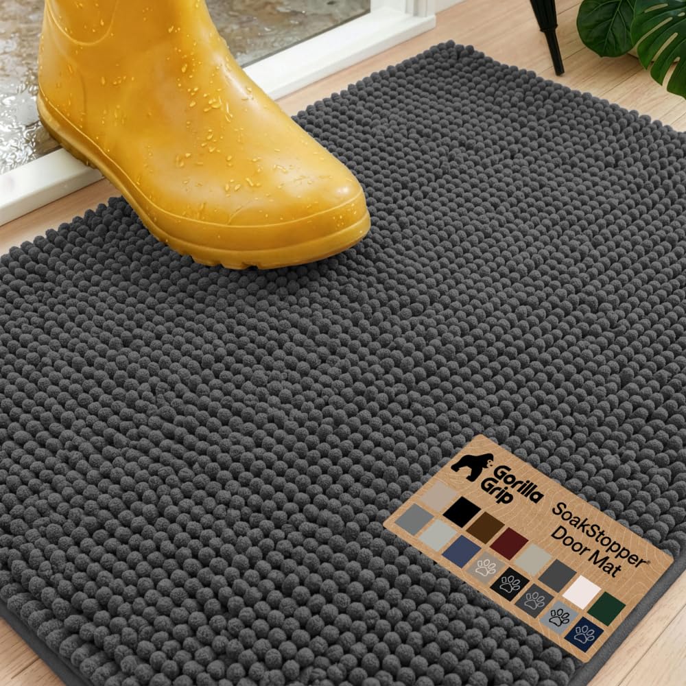 GORILLA GRIP face avant charbon montrant absorption et élégance