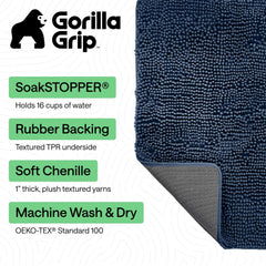 GORILLA GRIP dessous TPR antidérapant assure stabilité et sécurité