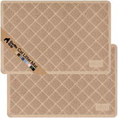 GORILLA GRIP vue avant du tapis montrant l’emballage et la couleur beige bénéfice propreté