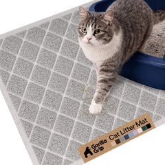 GORILLA GRIP vue avant du tapis avec emballage montrant dimension et bénéfice propreté