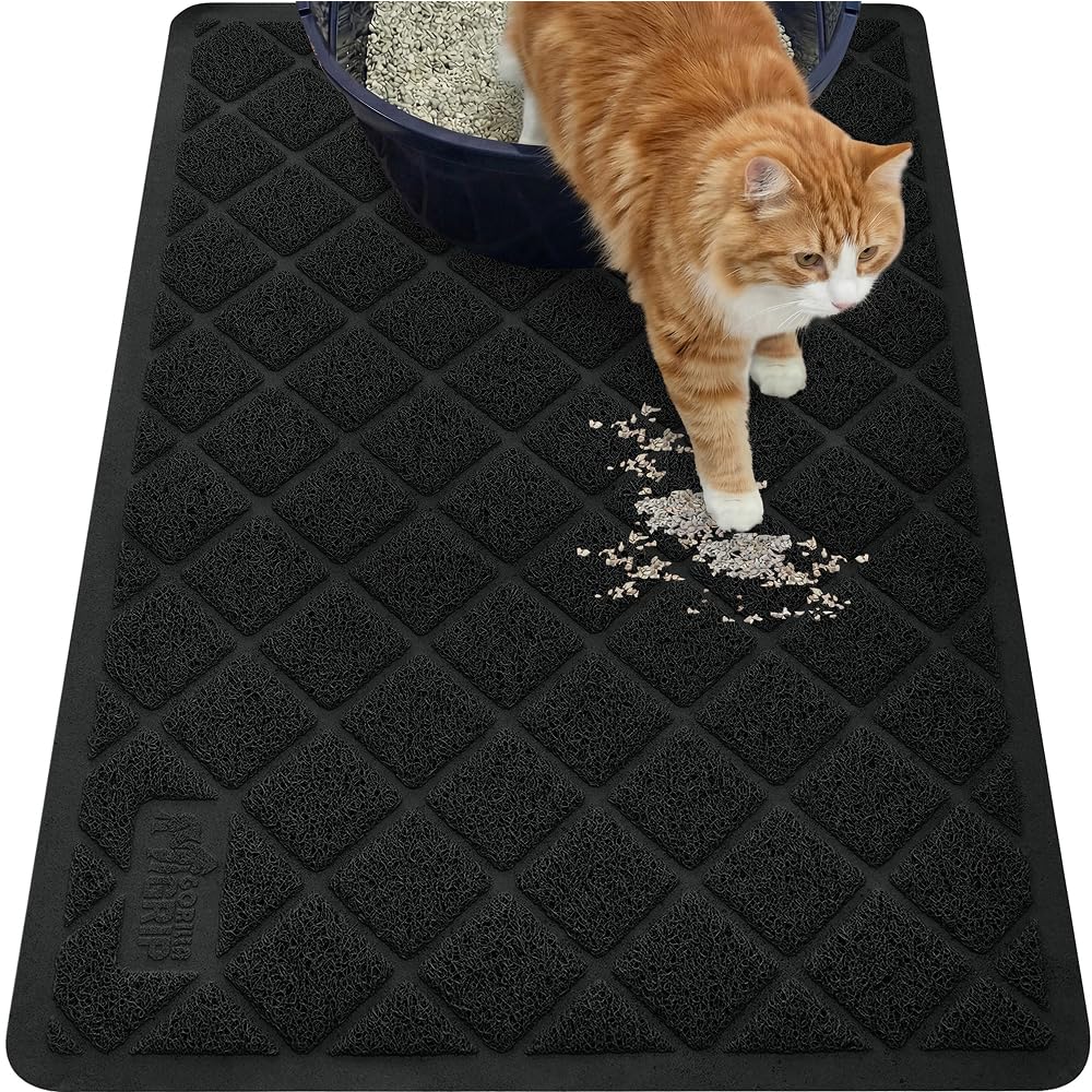 GORILLA GRIP tapis face avant montrant retenue de litière et protection du sol