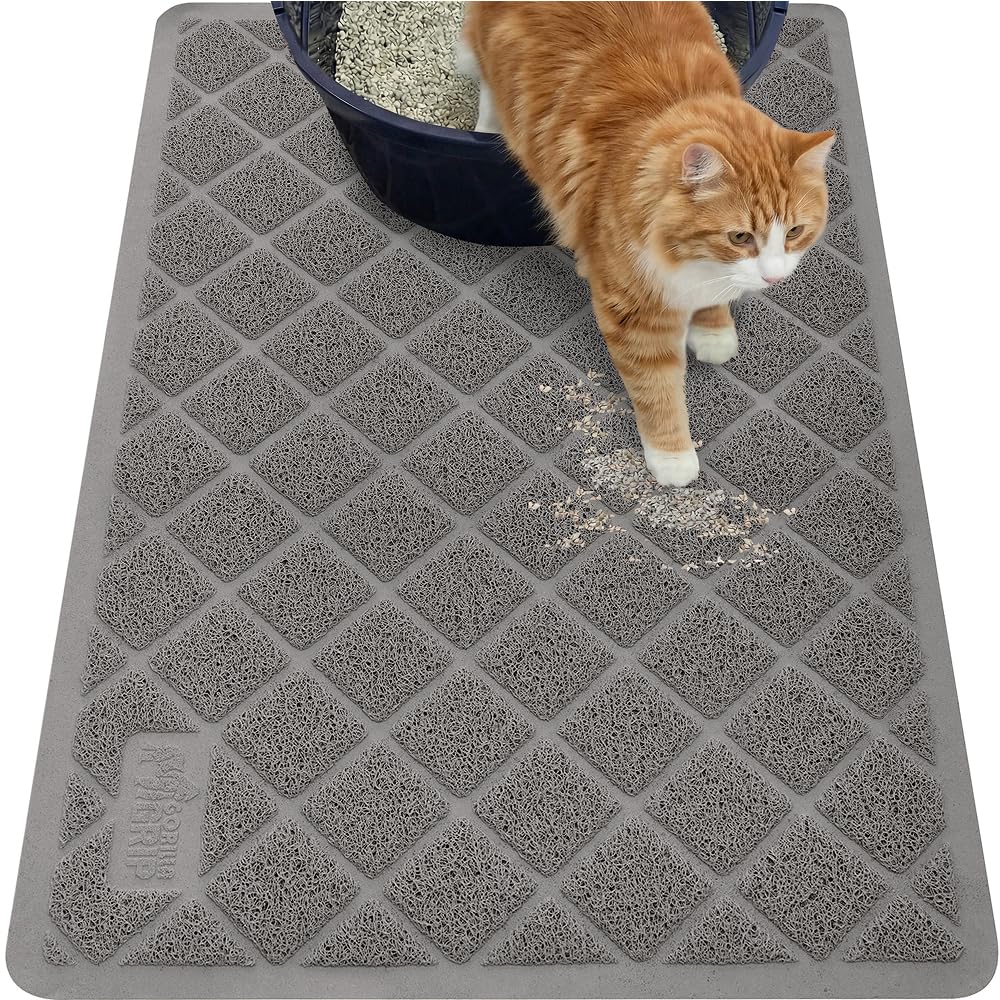 GORILLA GRIP tapis face avant, protège le sol et capture la litière