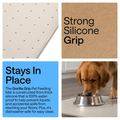 GORILLA GRIP texture à picots stabilise bols et évite glissements