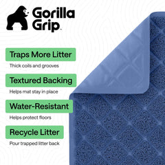 GORILLA GRIP gros plan du maillage enroulé, retient mieux les grains