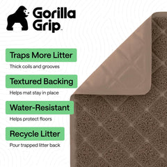 GORILLA GRIP gros plan coils attrapant la litière efficacement