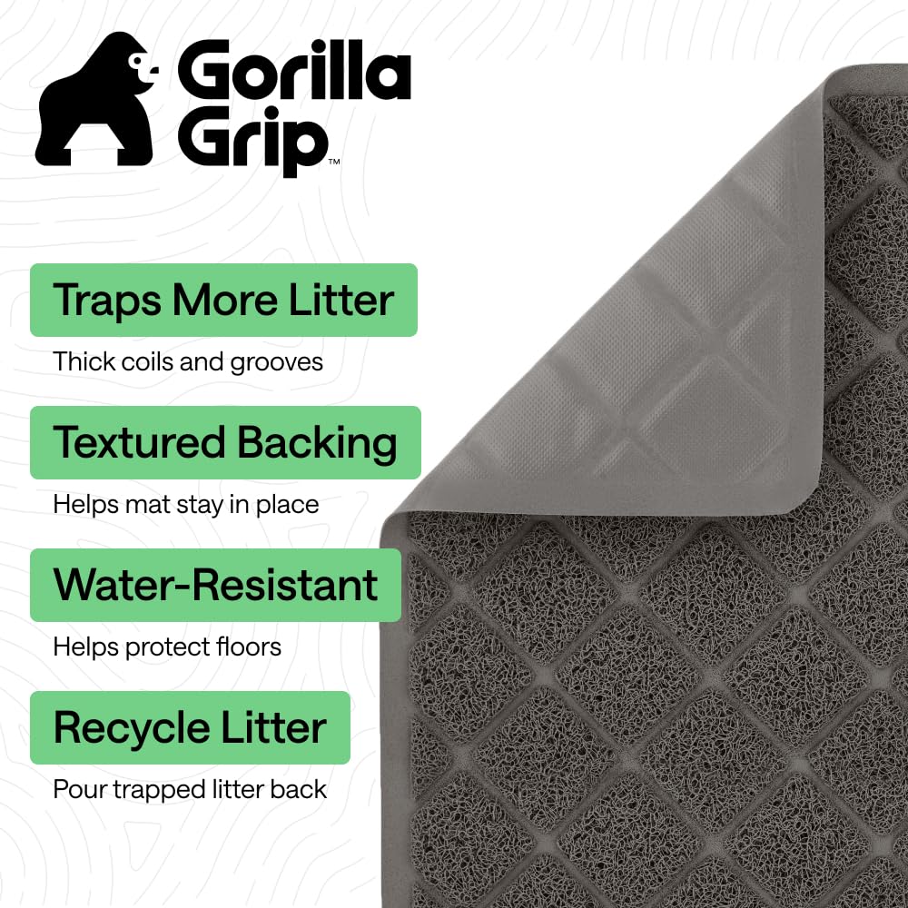 GORILLA GRIP gros plan mailles enroulées capture efficace des grains