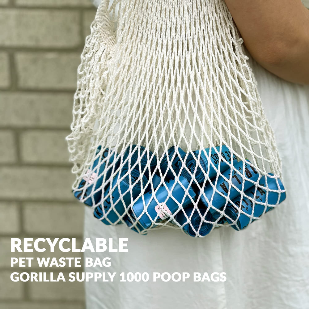 GORILLA SUPPLY sac à côté d'une main, échelle montrant taille pratique