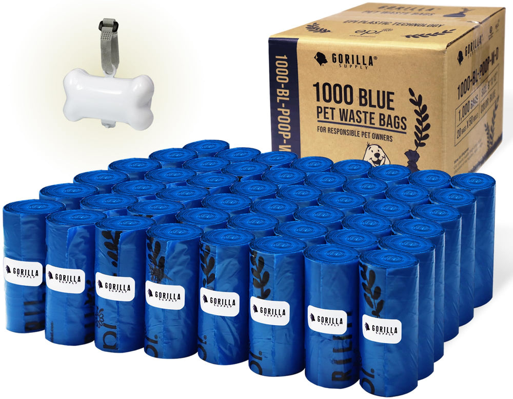 GORILLA SUPPLY distributeur en os bleu visible, accès rapide et pratique