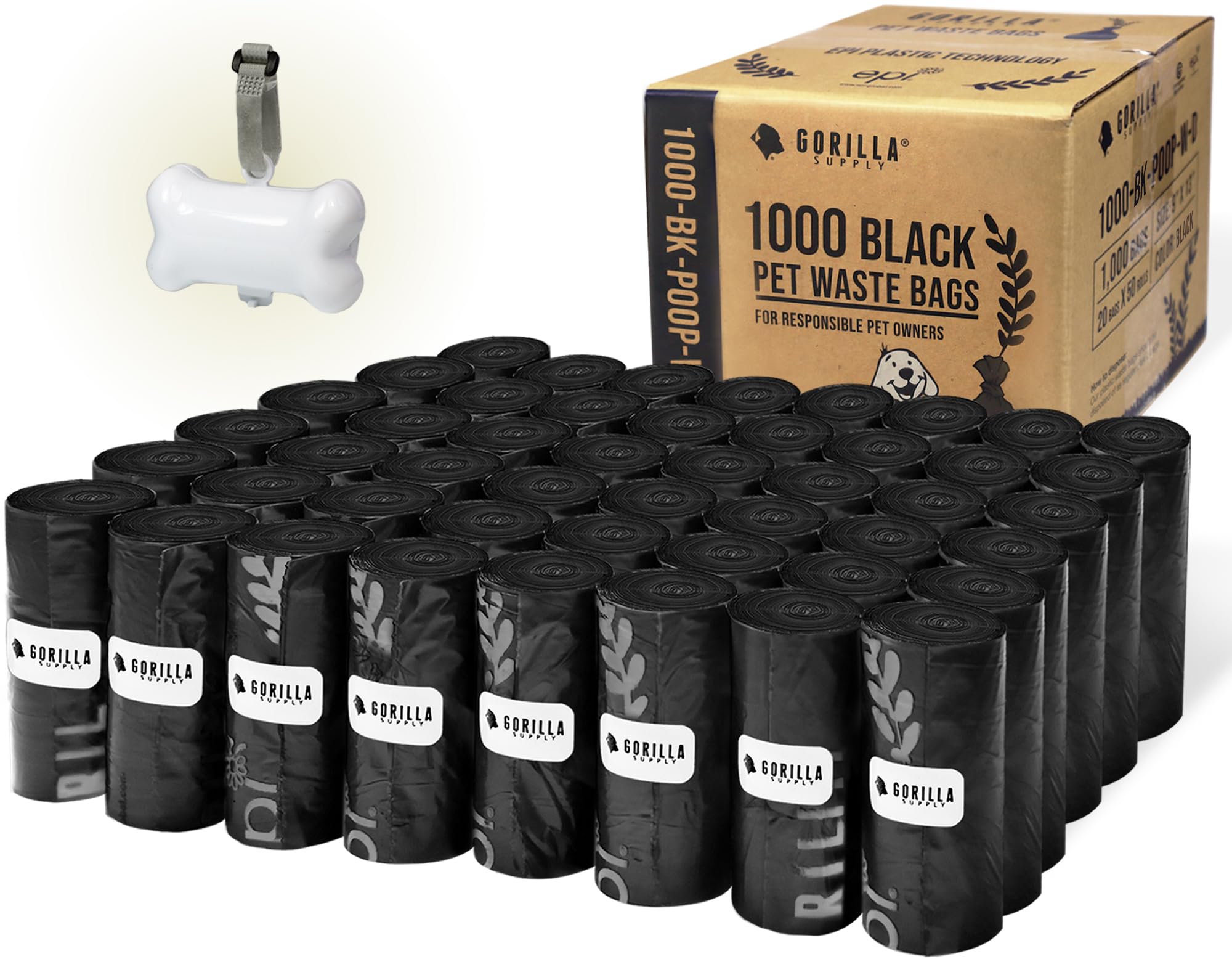 GORILLA SUPPLY emballage avant montrant le volume et l'économie