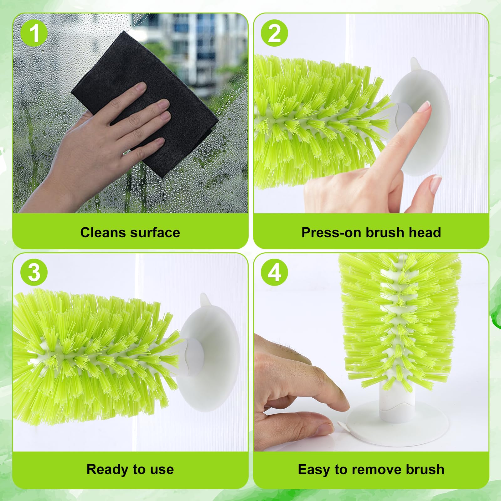 Gosknor comparaison tailles des brosses, choix adapté pour zones variées